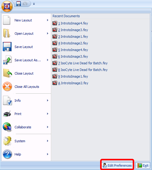图T28.52   Edit Preference Button in Application Menu (应用程序菜单上的编辑选项按钮)